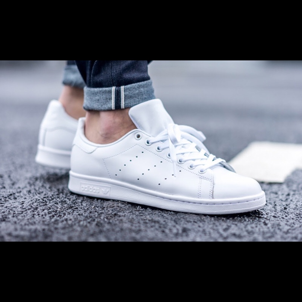 All white Stan Smith’s